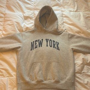 Classic “New York” gray hoodie, size M, John Galt brand